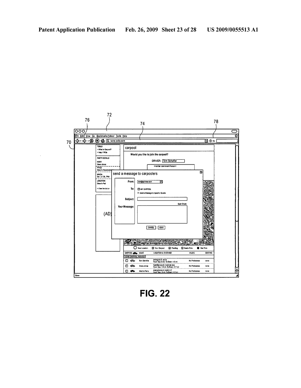 METHOD AND SYSTEM FOR COMMUNICATING CARPOOL INFORMATION - diagram, schematic, and image 24