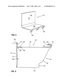 Eavestrough cover with clip diagram and image