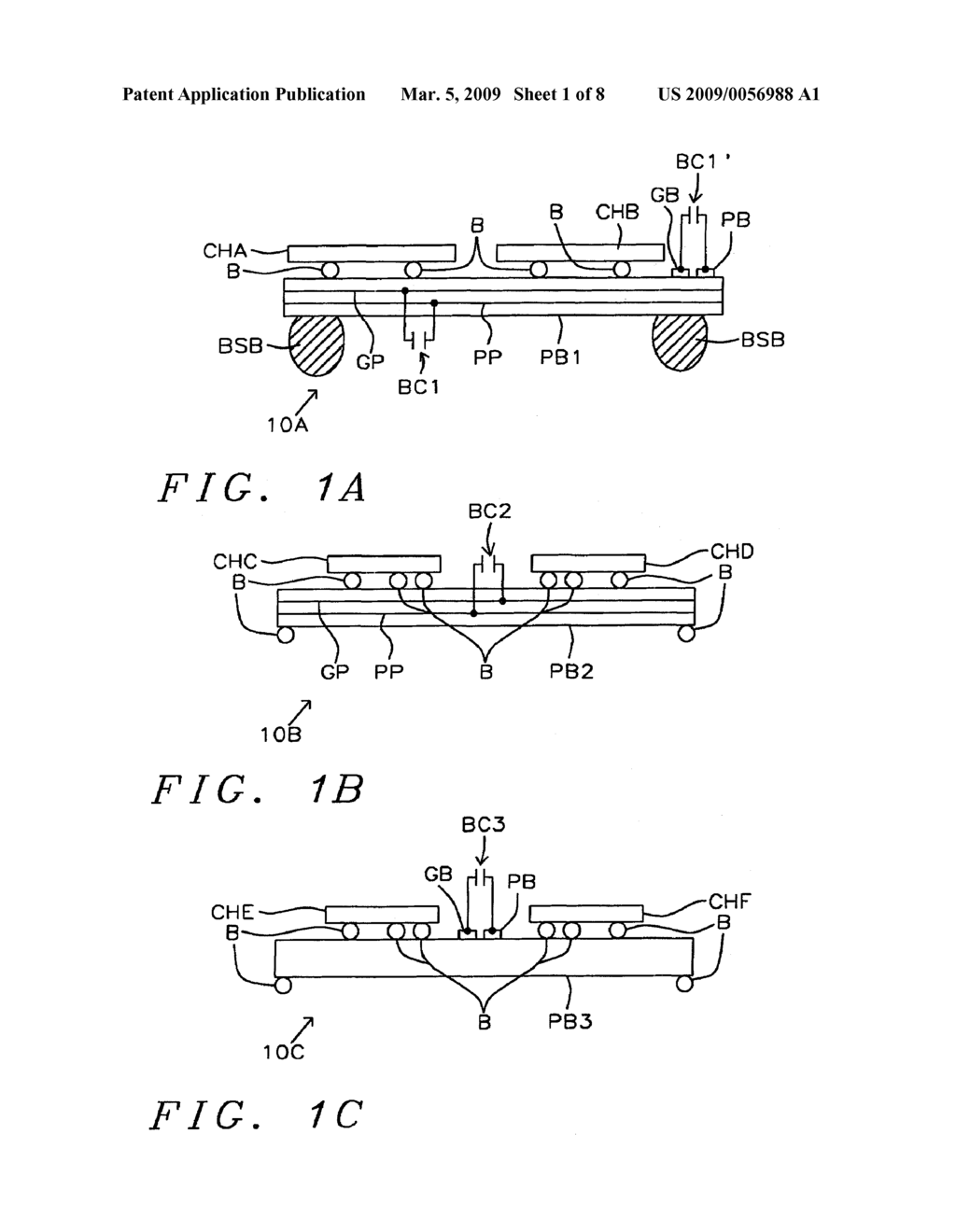 Multiple chips bonded to packaging structure with low noise and multiple selectable functions - diagram, schematic, and image 02