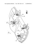 Shock absorber having a full displacement valve assembly diagram and image