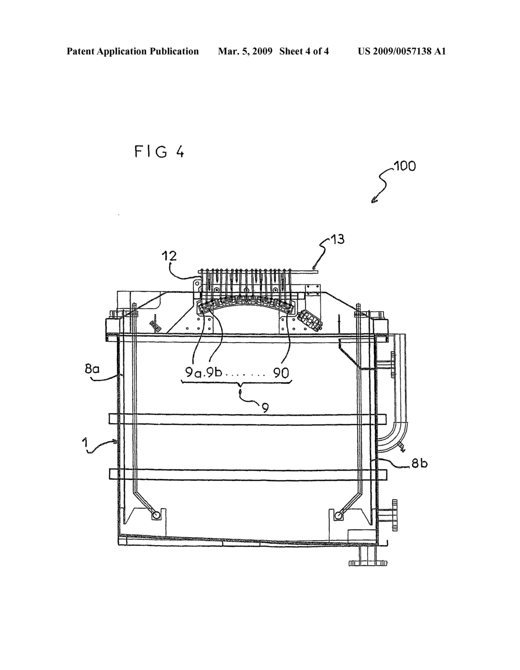 SURFACE TREATMENT INSTALLATION FOR METALLIC PARTS, PARTICULARLY BY ELECTROLYSIS - diagram, schematic, and image 05