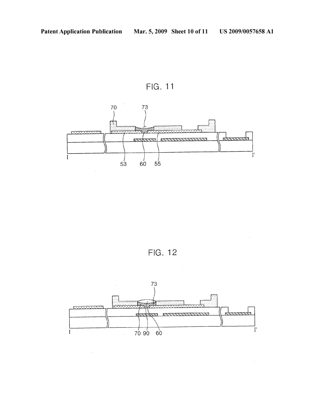 ORGANIC THIN FILM TRANSISTOR SUBSTRATE AND METHOD OF MANUFACTURING THE SAME - diagram, schematic, and image 11