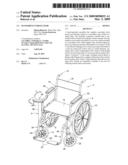 Hand-driven wheelchair diagram and image