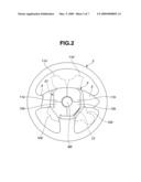 STEERING WHEEL WITH AIR BAG DEVICE diagram and image