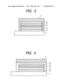 ORGANIC EL DEVICE AND METHOD OF PRODUCING THE DEVICE diagram and image