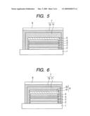 ORGANIC EL DEVICE AND METHOD OF PRODUCING THE DEVICE diagram and image