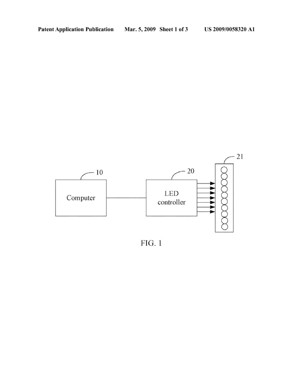 SYSTEM AND METHOD FOR CONTROLLING LIGHTING PATTERNS OF AN LED - diagram, schematic, and image 02