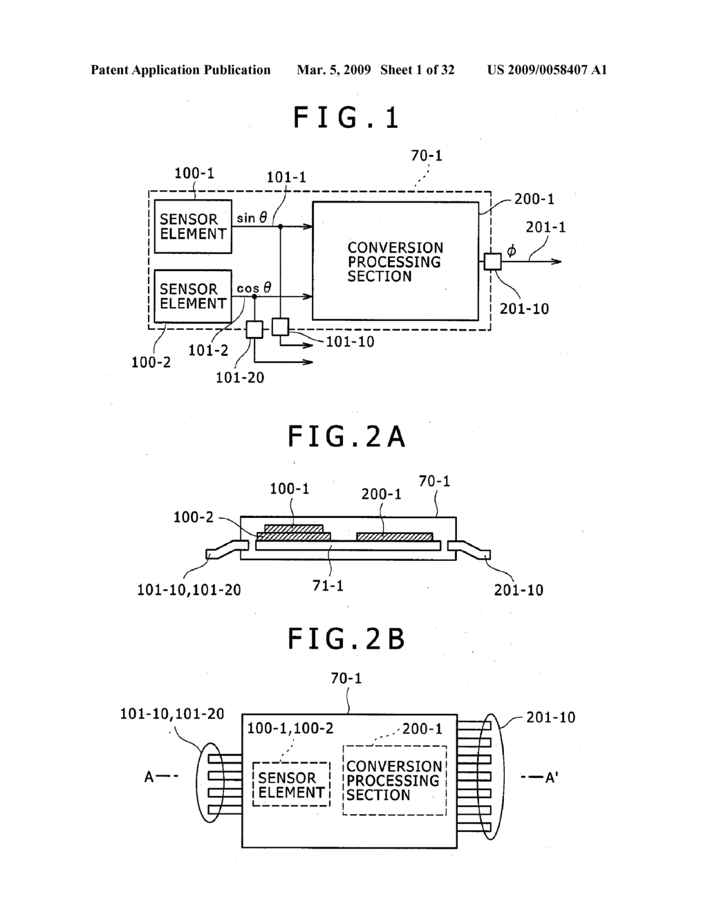 PHYSICAL QUANTITY CONVERSION SENSOR AND MOTOR CONTROL SYSTEM USING THE SAME - diagram, schematic, and image 02