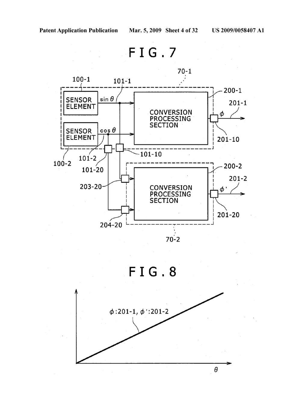 PHYSICAL QUANTITY CONVERSION SENSOR AND MOTOR CONTROL SYSTEM USING THE SAME - diagram, schematic, and image 05
