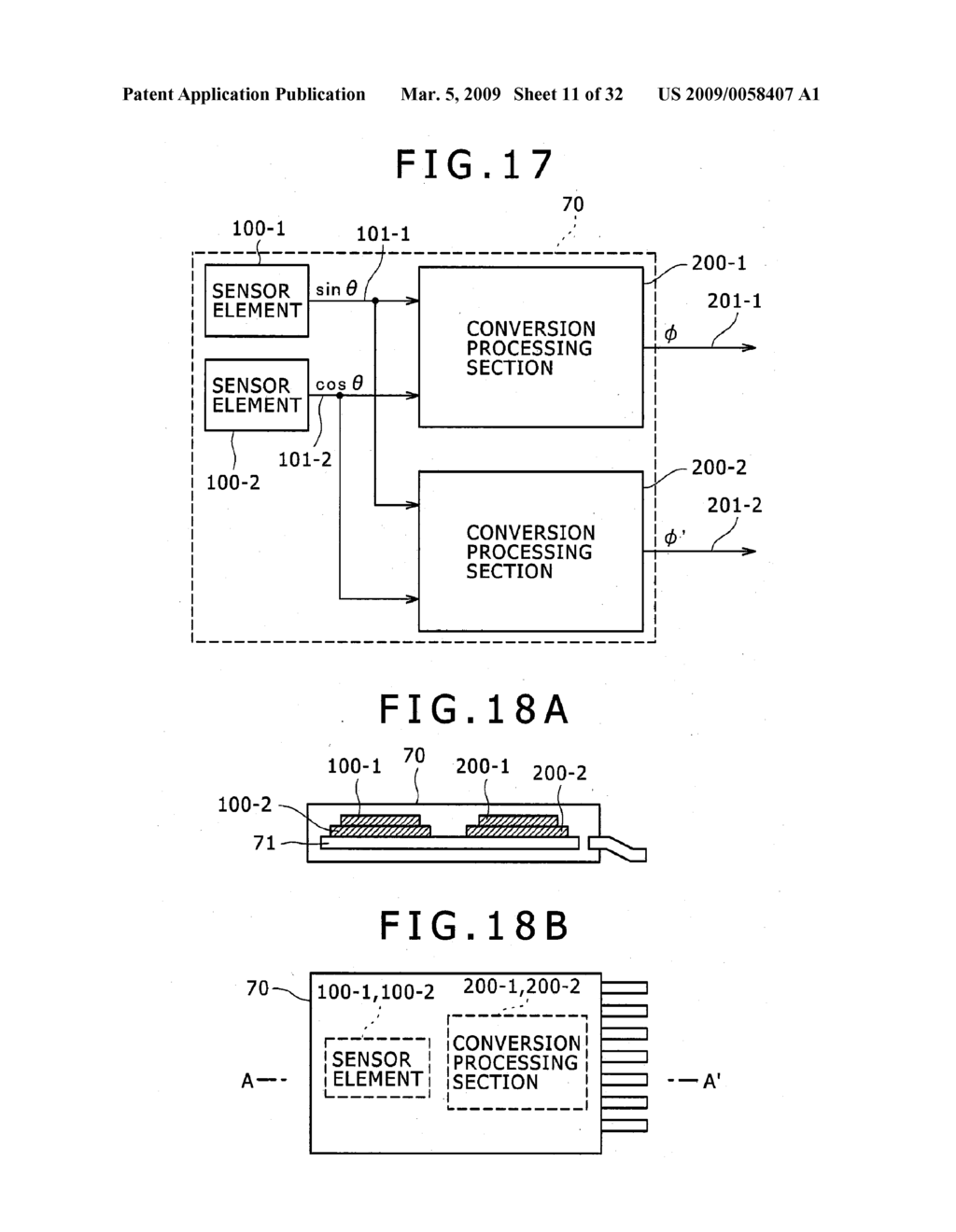 PHYSICAL QUANTITY CONVERSION SENSOR AND MOTOR CONTROL SYSTEM USING THE SAME - diagram, schematic, and image 12