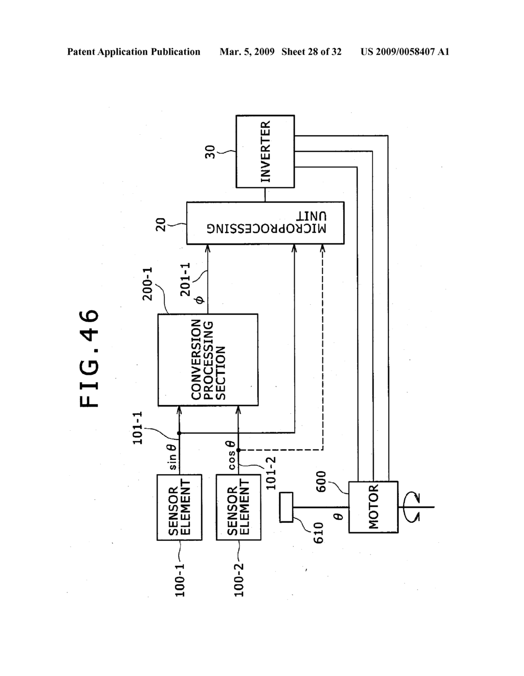 PHYSICAL QUANTITY CONVERSION SENSOR AND MOTOR CONTROL SYSTEM USING THE SAME - diagram, schematic, and image 29