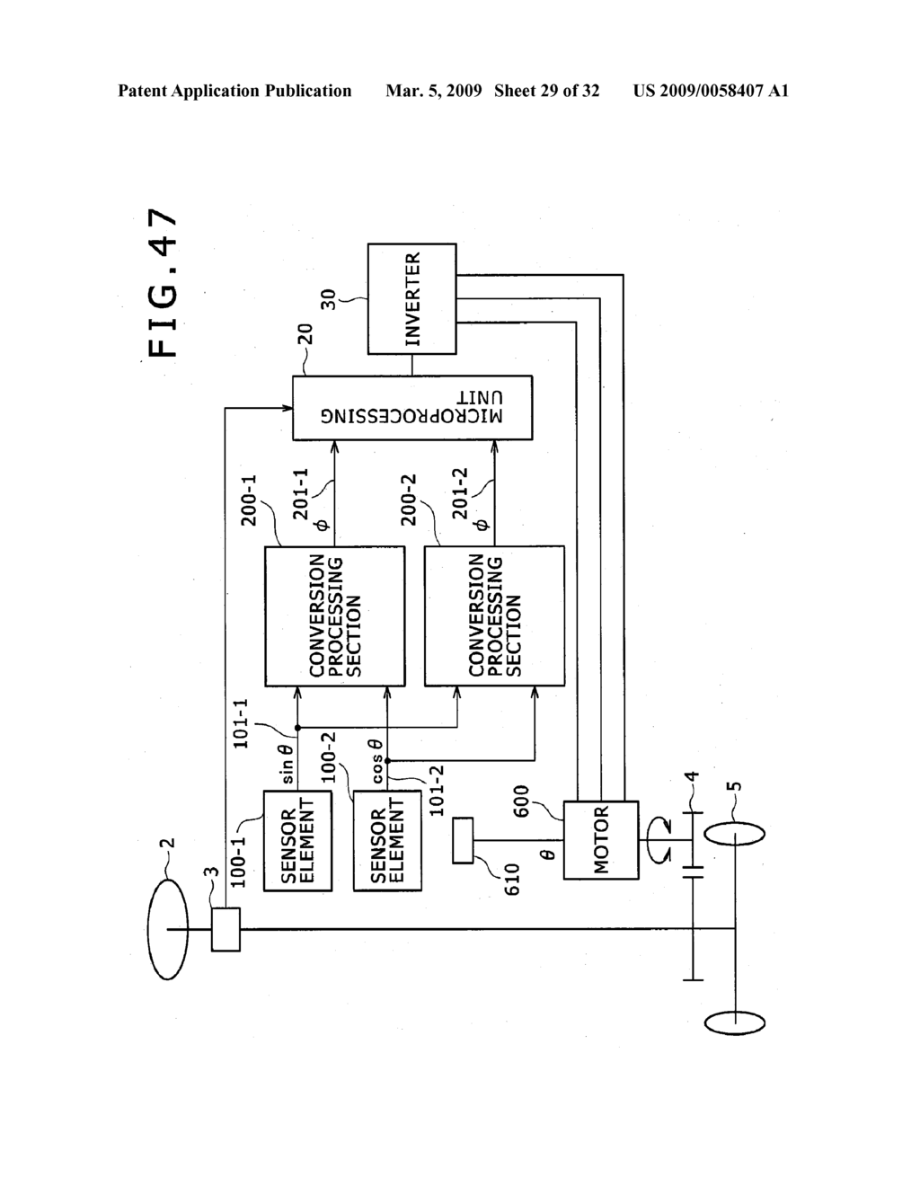 PHYSICAL QUANTITY CONVERSION SENSOR AND MOTOR CONTROL SYSTEM USING THE SAME - diagram, schematic, and image 30