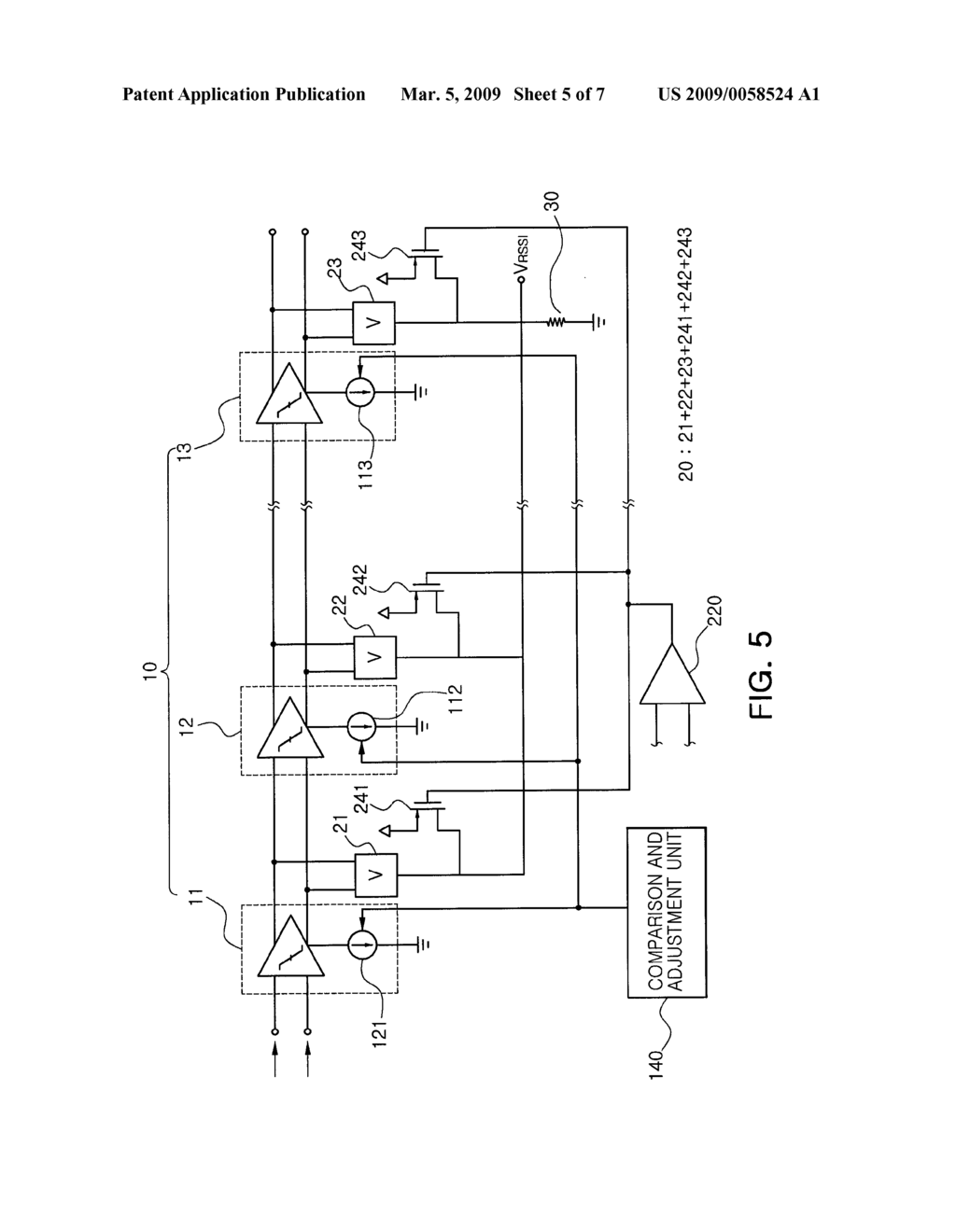 RECEIVED SIGNAL STRENGTH INDICATOR SELF-CALIBRATING GAIN OF LIMITER - diagram, schematic, and image 06