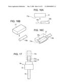 METHOD OF FABRICATING HERMETIC TERMINAL AND HERMETIC TERMINAL, METHOD OF FABRICATING PIEZOELECTRIC OSCILLATOR AND PIEZOELECTRIC OSCILLATOR, OSCILLATOR, ELECTRONIC APPLIANCE, AND RADIO CLOCK diagram and image