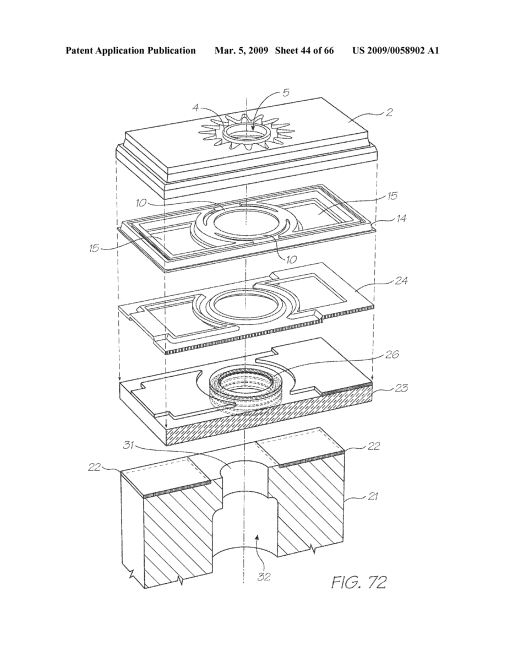 METHOD OF DROP EJECTION USING WIDE HEATER ELEMENTS IN PRINTHEAD - diagram, schematic, and image 45