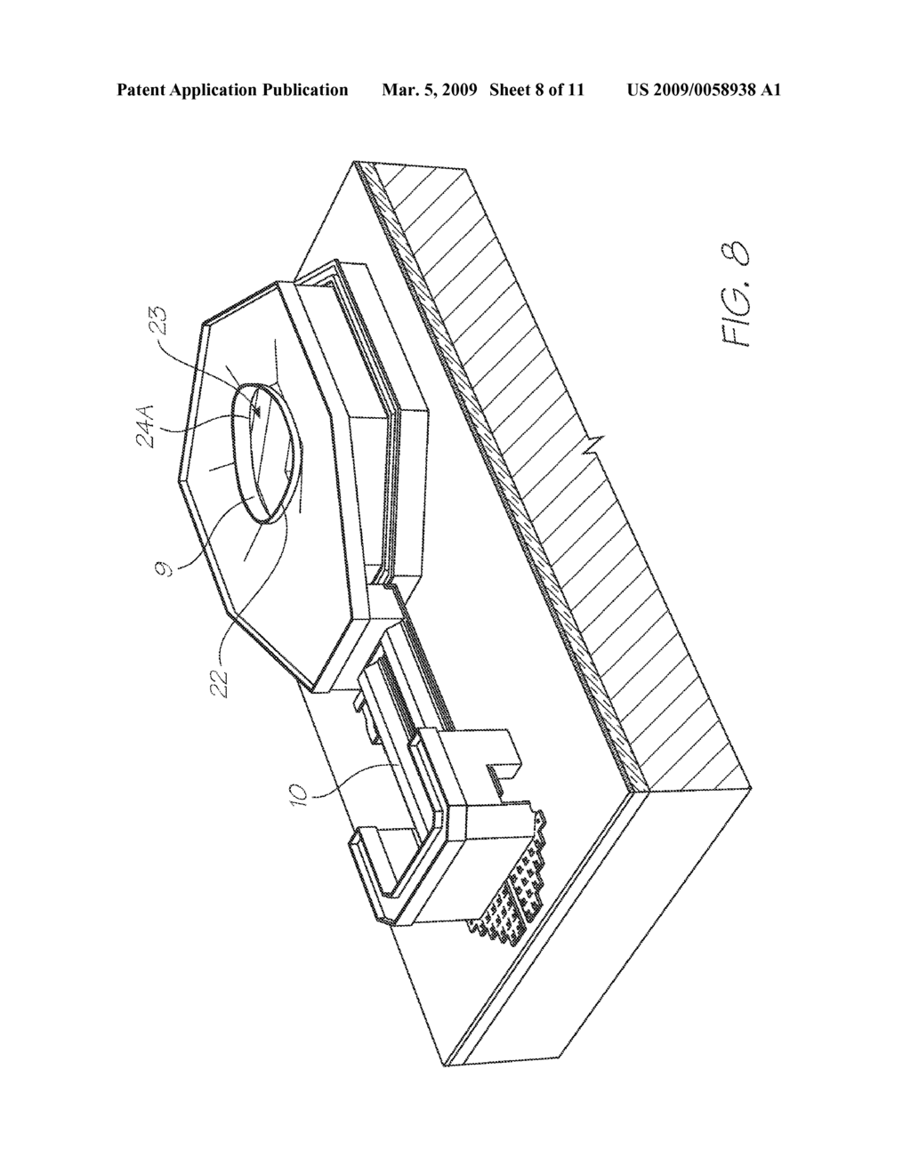 NOZZLE ARRANGEMENT FOR AN INKJET PRINTER - diagram, schematic, and image 09