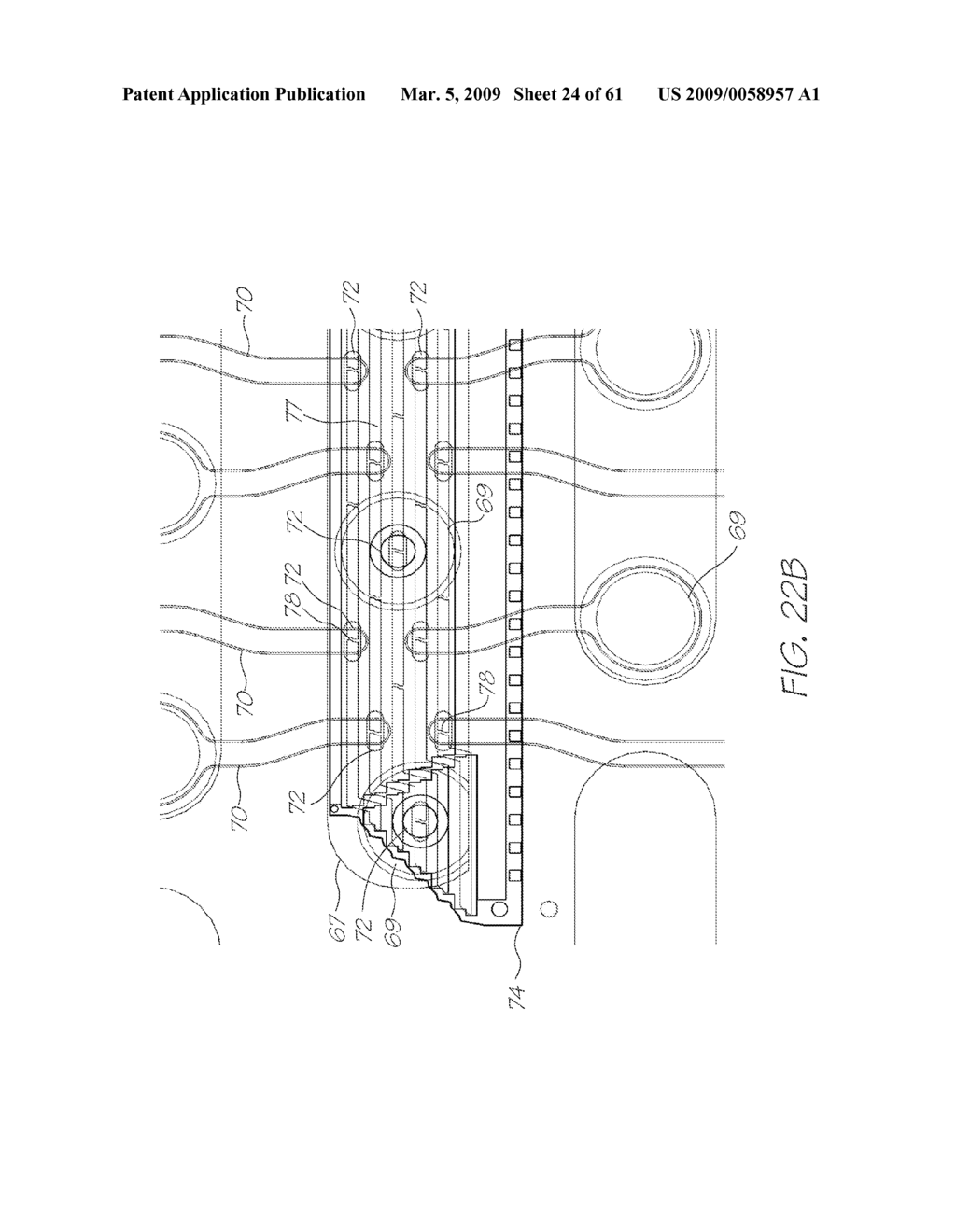 PRINTHEAD INTEGRATED CIRCUIT HAVING LONGITUDINAL INK SUPPLY CHANNELS REINFORCED BY TRANSVERSE WALLS - diagram, schematic, and image 25