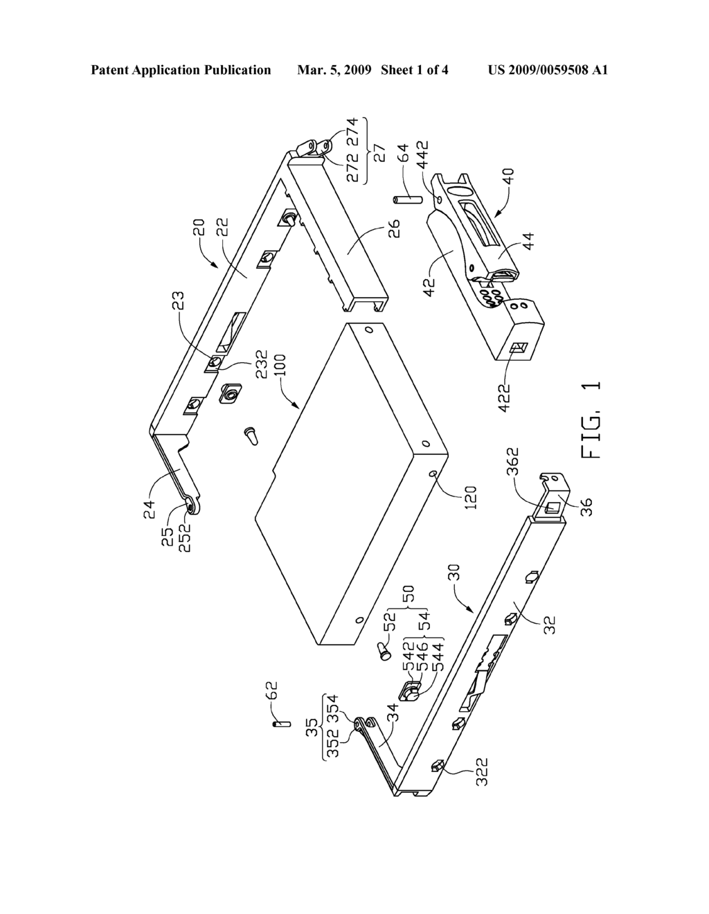 FIXING APPARATUS FOR HARD DISK DRIVE - diagram, schematic, and image 02