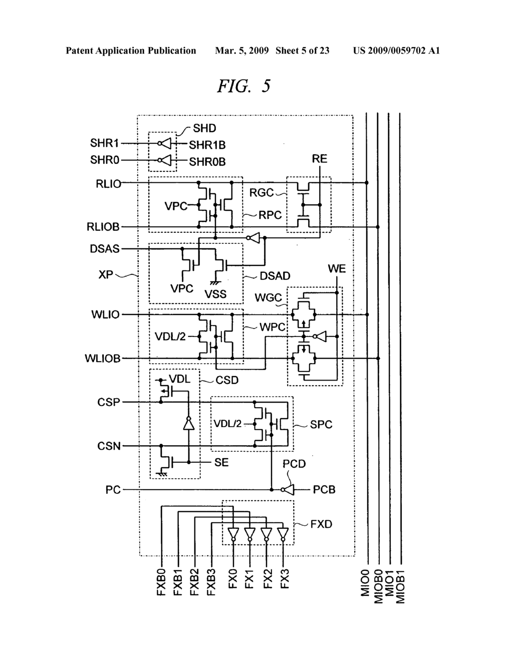 Sense amplifier for semiconductor memory device - diagram, schematic, and image 06