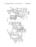 FRAME RAISING MULTI-USE PAVING TRACTOR WITH BLIND MATEABLE QUICK CONNECTING TOOL ATTACHMENTS diagram and image