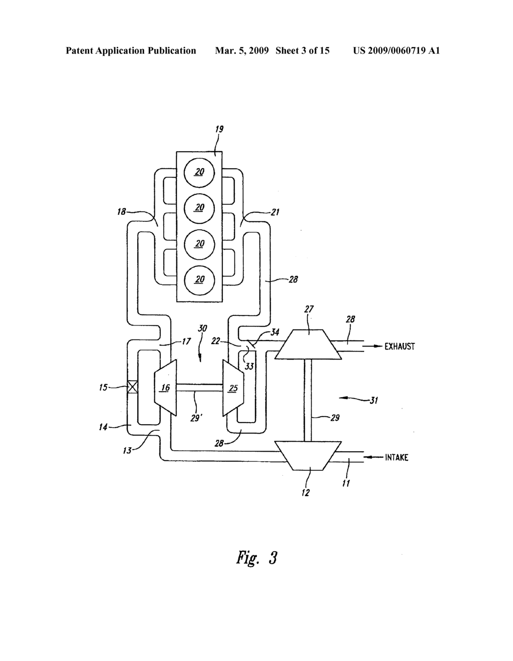 Dual volute turbocharger - diagram, schematic, and image 04