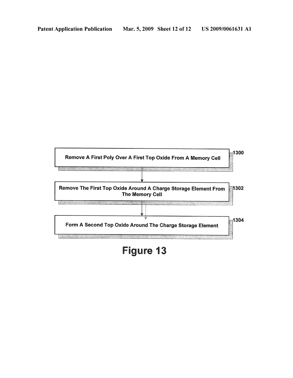 GATE REPLACEMENT WITH TOP OXIDE REGROWTH FOR THE TOP OXIDE IMPROVEMENT - diagram, schematic, and image 13