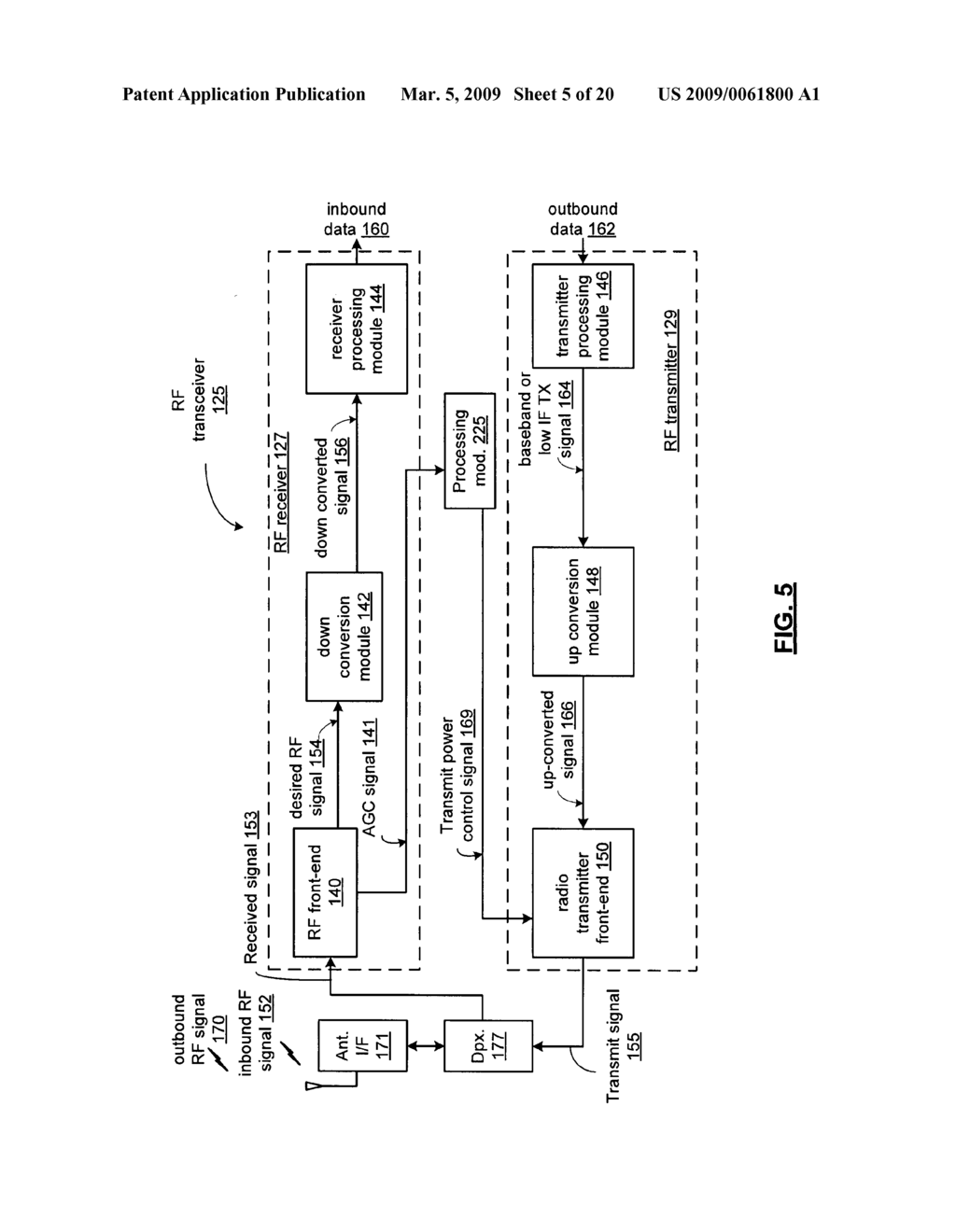 MULTI-INPUT MULTI-OUTPUT TRANSCEIVER WITH POWER CONSUMPTION MANAGEMENT BASED ON RECEIVER PARAMETER AND METHOD FOR USE THEREWITH - diagram, schematic, and image 06