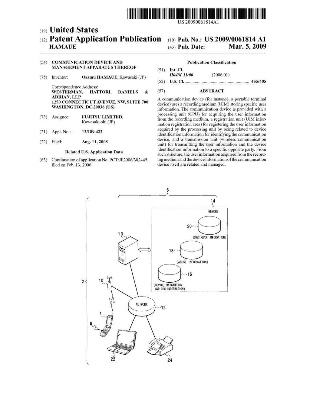 COMMUNICATION DEVICE AND MANAGEMENT APPARATUS THEREOF - diagram, schematic, and image 01