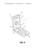 Cellular telephone with mirror display diagram and image