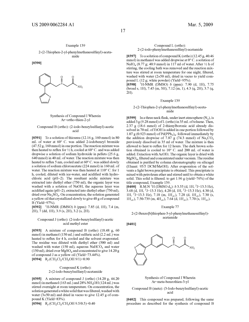 Thio-Substituted Biarylmethanesulfinyl Derivatives - diagram, schematic, and image 18
