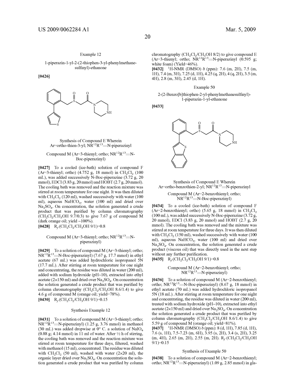 Thio-Substituted Biarylmethanesulfinyl Derivatives - diagram, schematic, and image 21