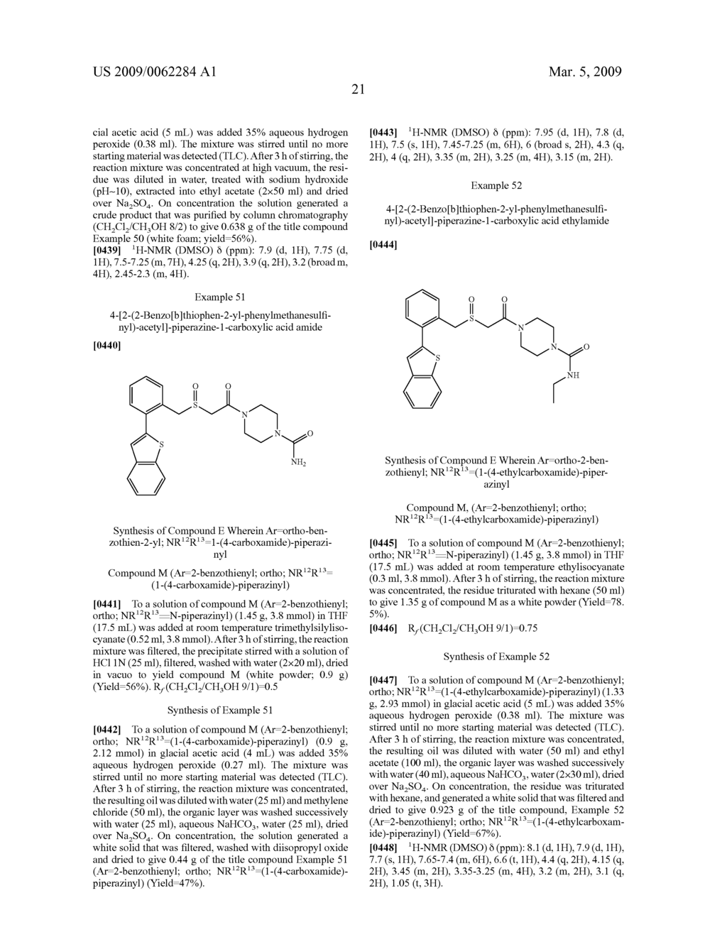 Thio-Substituted Biarylmethanesulfinyl Derivatives - diagram, schematic, and image 22