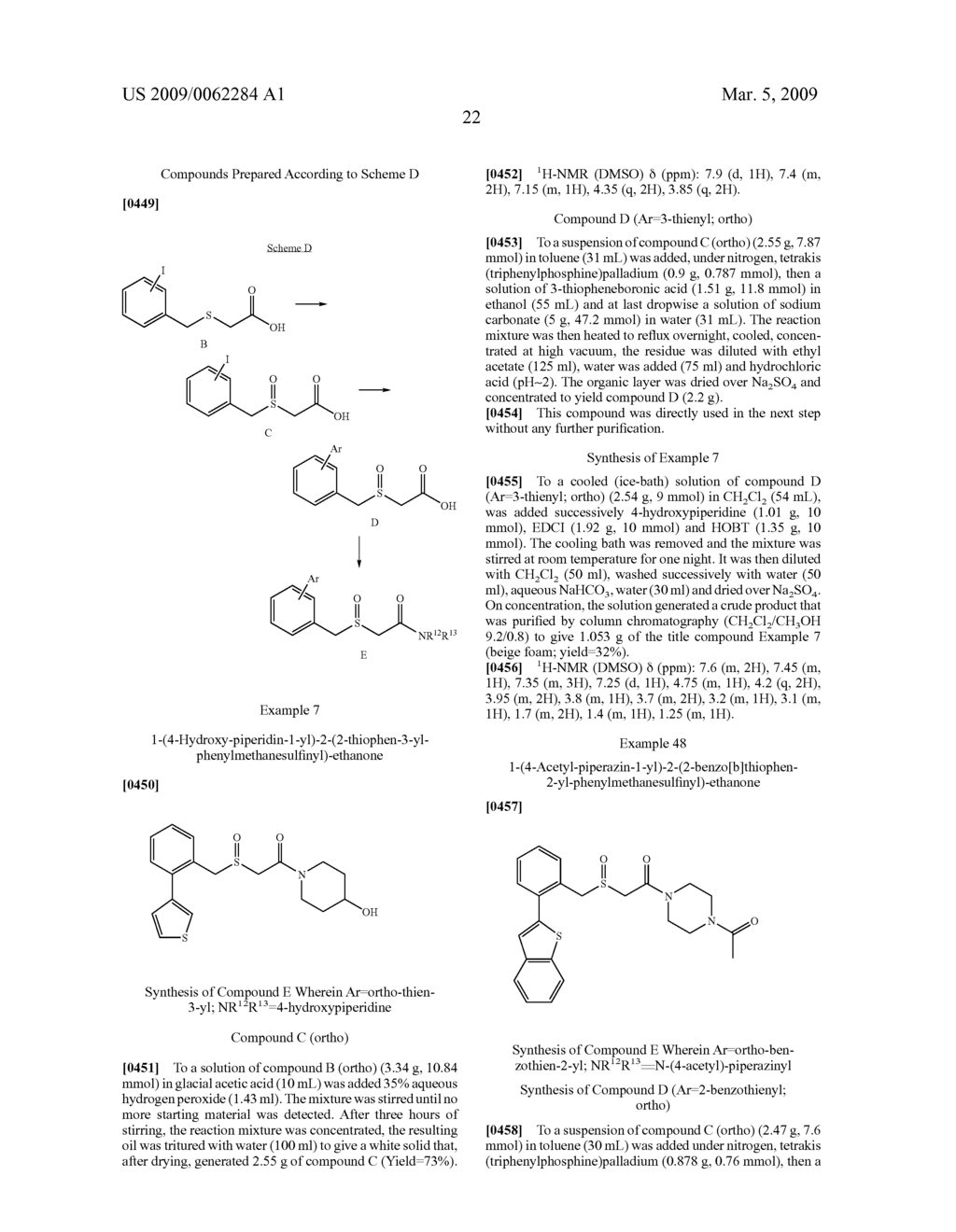Thio-Substituted Biarylmethanesulfinyl Derivatives - diagram, schematic, and image 23