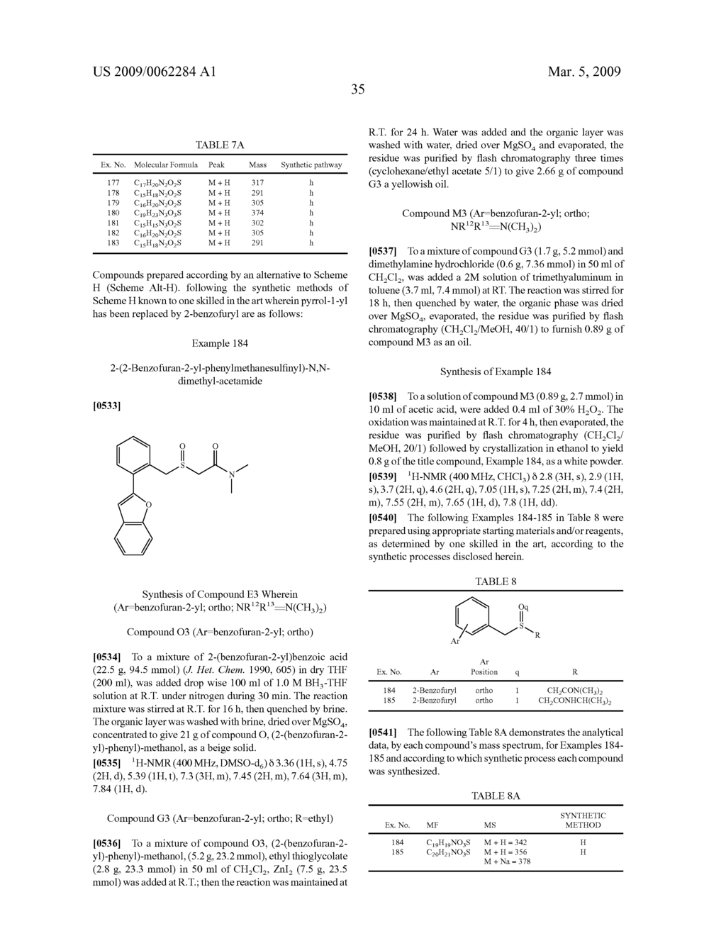 Thio-Substituted Biarylmethanesulfinyl Derivatives - diagram, schematic, and image 36