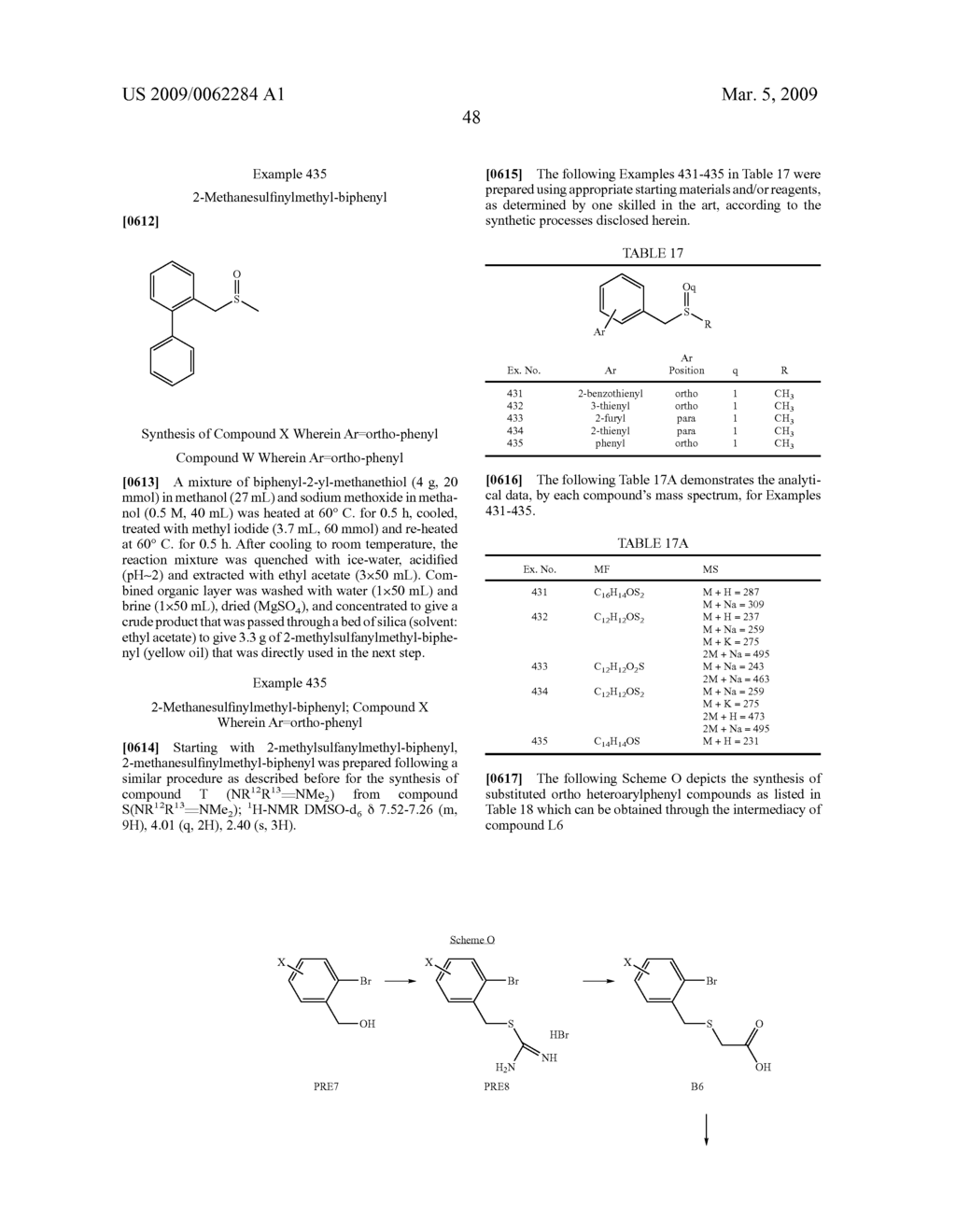 Thio-Substituted Biarylmethanesulfinyl Derivatives - diagram, schematic, and image 49