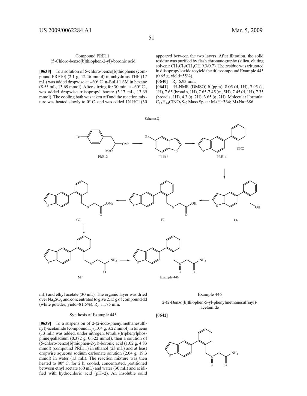 Thio-Substituted Biarylmethanesulfinyl Derivatives - diagram, schematic, and image 52