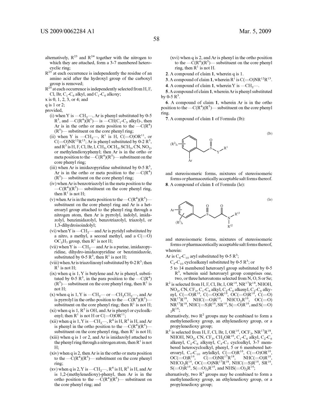 Thio-Substituted Biarylmethanesulfinyl Derivatives - diagram, schematic, and image 59