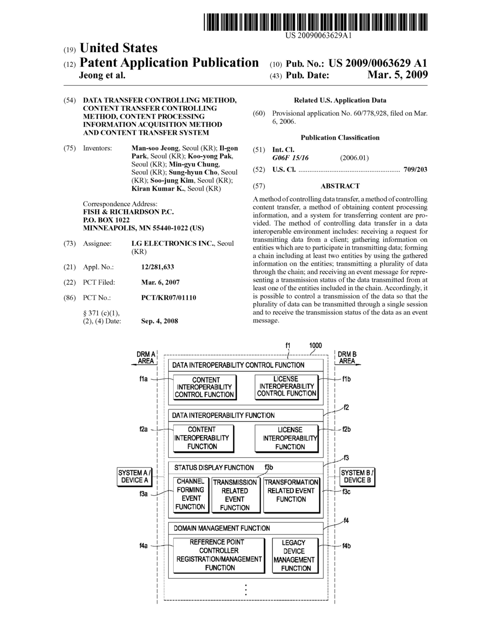 DATA TRANSFER CONTROLLING METHOD, CONTENT TRANSFER CONTROLLING METHOD, CONTENT PROCESSING INFORMATION ACQUISITION METHOD AND CONTENT TRANSFER SYSTEM - diagram, schematic, and image 01