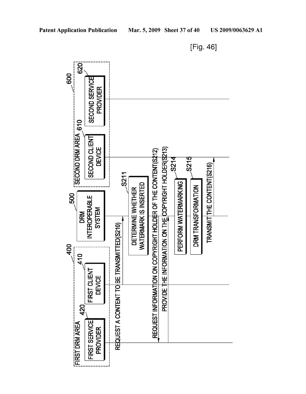 DATA TRANSFER CONTROLLING METHOD, CONTENT TRANSFER CONTROLLING METHOD, CONTENT PROCESSING INFORMATION ACQUISITION METHOD AND CONTENT TRANSFER SYSTEM - diagram, schematic, and image 38