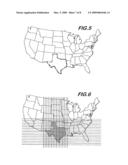 SYSTEM AND METHOD FOR COLLECTING AND ORGANIZING POPULAR NEAR REAL-TIME DATA IN A VIRTUAL GEOGRAPHIC GRID diagram and image