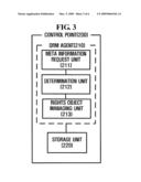 METHOD AND APPARATUS FOR MANAGING DIGITAL RIGHTS MANAGEMENT RIGHTS OBJECTS diagram and image