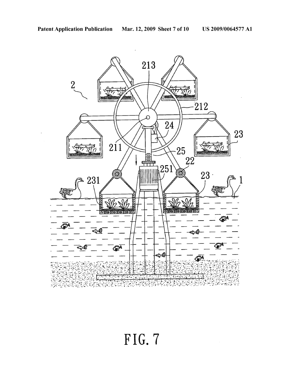 Circulating growing apparatus for breeding and cultivating together - diagram, schematic, and image 08