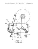 STRUCTURE OF A TAPE APPLYING DEVICE OF A BOX SEALING MACHINE diagram and image