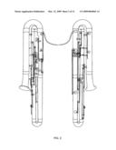 Adjustable hand rest post for musical instruments diagram and image