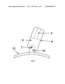 Adjustable hand rest post for musical instruments diagram and image