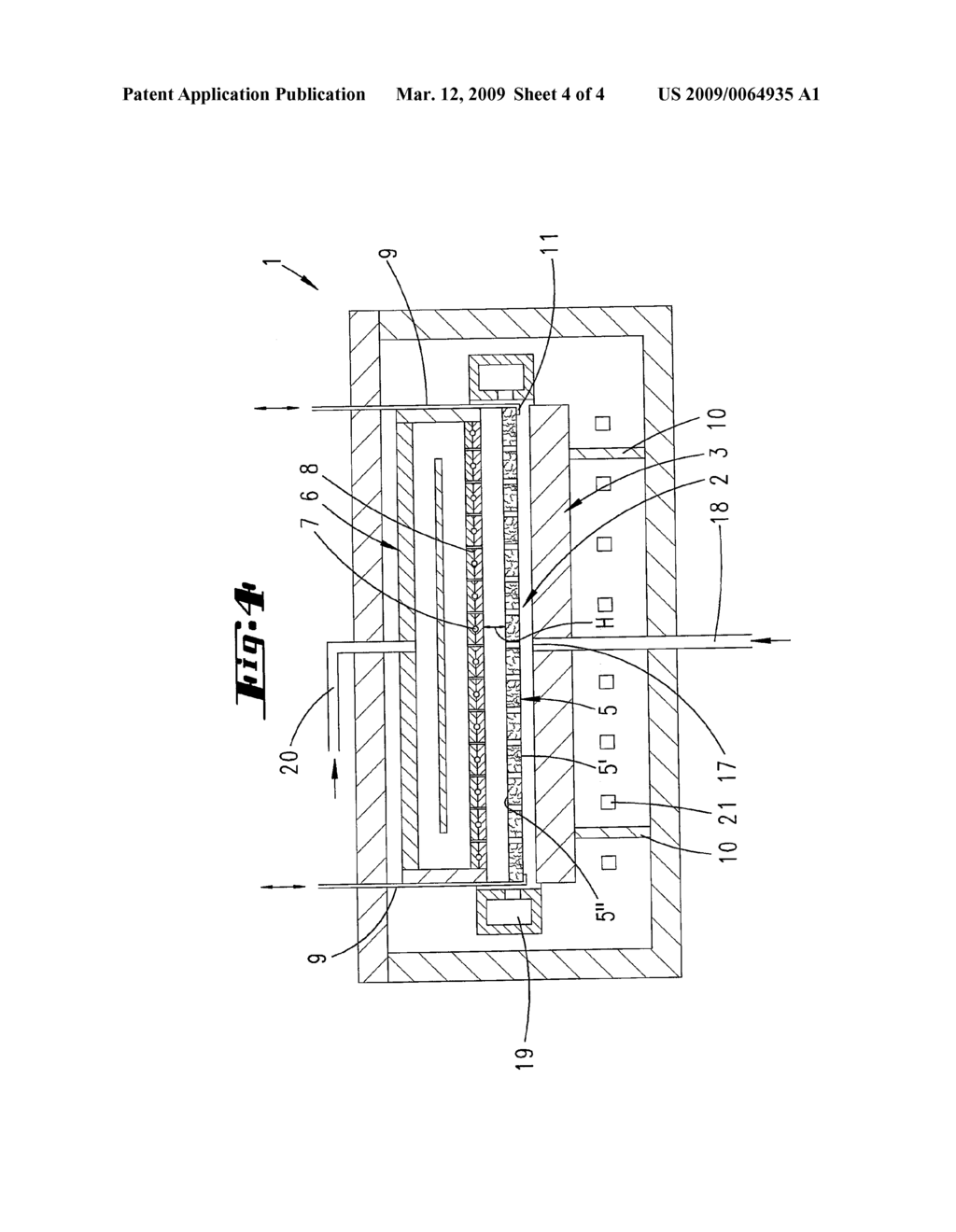 CVD REACTOR HAVING A PROCESS-CHAMBER CEILING WHICH CAN BE LOWERED - diagram, schematic, and image 05