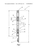 Profile rod and carrier rod for a heald shaft diagram and image