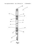 Profile rod and carrier rod for a heald shaft diagram and image