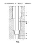 METHOD AND A DEVICE FOR SETTING A CASING diagram and image