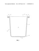 FOOD PAN HAVING ELASTOMERIC HEAT AND SCRATCH RESISTANT PROTECTIVE FLANGE GASKET diagram and image